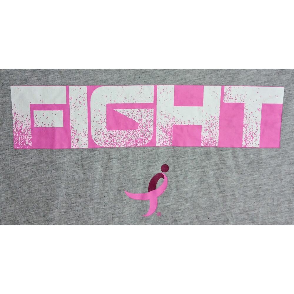 Susan G Komen Fight Cancer Graphic T-Shirt, Women's Medium Gray